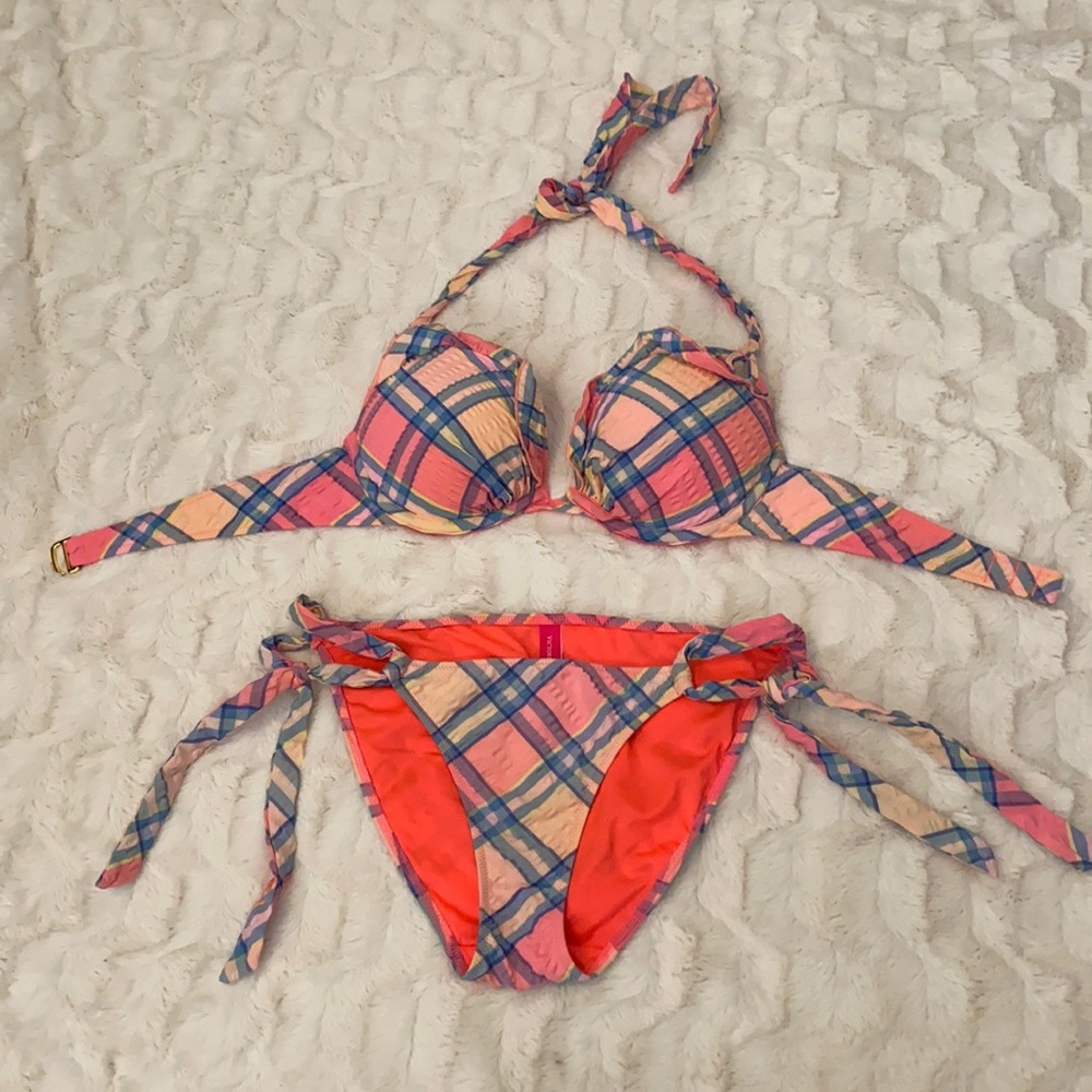 VS Plaid padded bikini